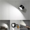 Koopala LED Wall Sconces, Wall Mounted Lamps with Rechargeable Battery Operated Dim 3 Brightness Removable Charging 360°Rotate Magnetic Ball, Cordless Wall Light for Reading Study Bedside Hallway