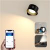 Koopala LED Wall Sconces, Wall Mounted Lamps with Rechargeable Battery Operated Dim 3 Brightness Removable Charging 360°Rotate Magnetic Ball, Cordless Wall Light for Reading Study Bedside Hallway